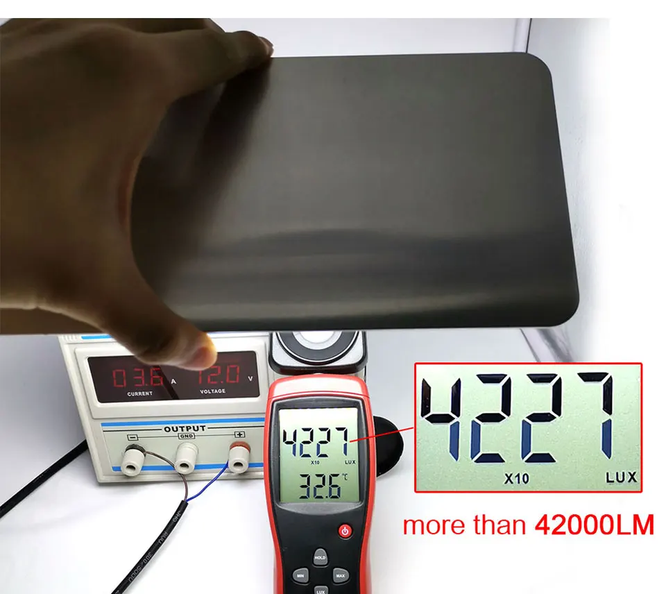 Ultra bright led panel lights 200w cob board lamp with dimmer remote control RC light