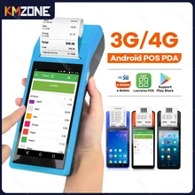 3G 4G Android POS PDA Handheld Terminal Bluetooth Wifi 58mm Receipt Thermal Printer Scanner Support NFC SII POS Machine
