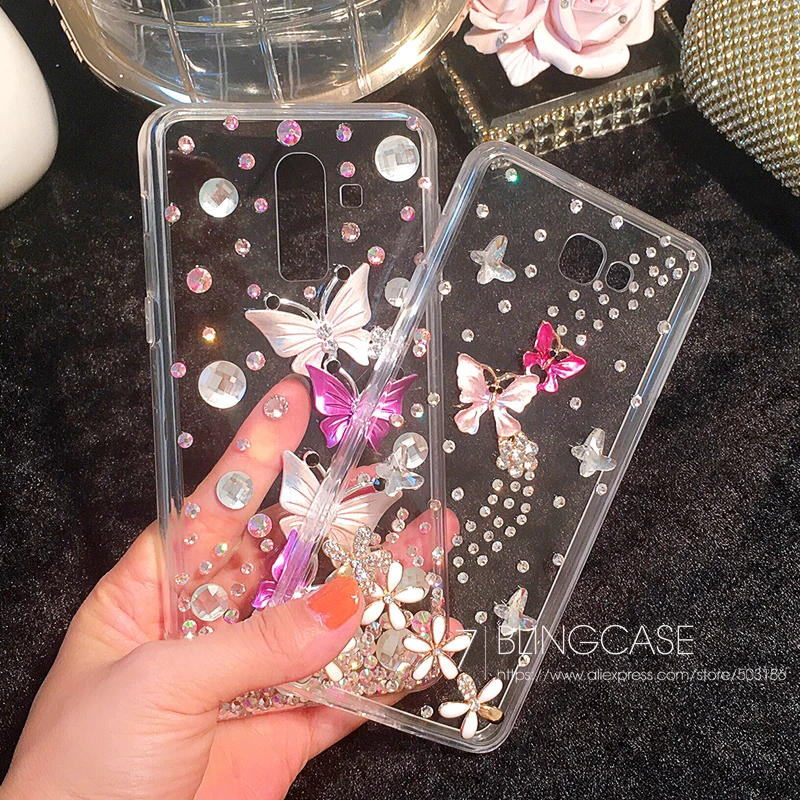 Бабочки со стразами Стразы чехол Обложка для мобильного телефона Oneplus 6 3 3t 5 7 лет