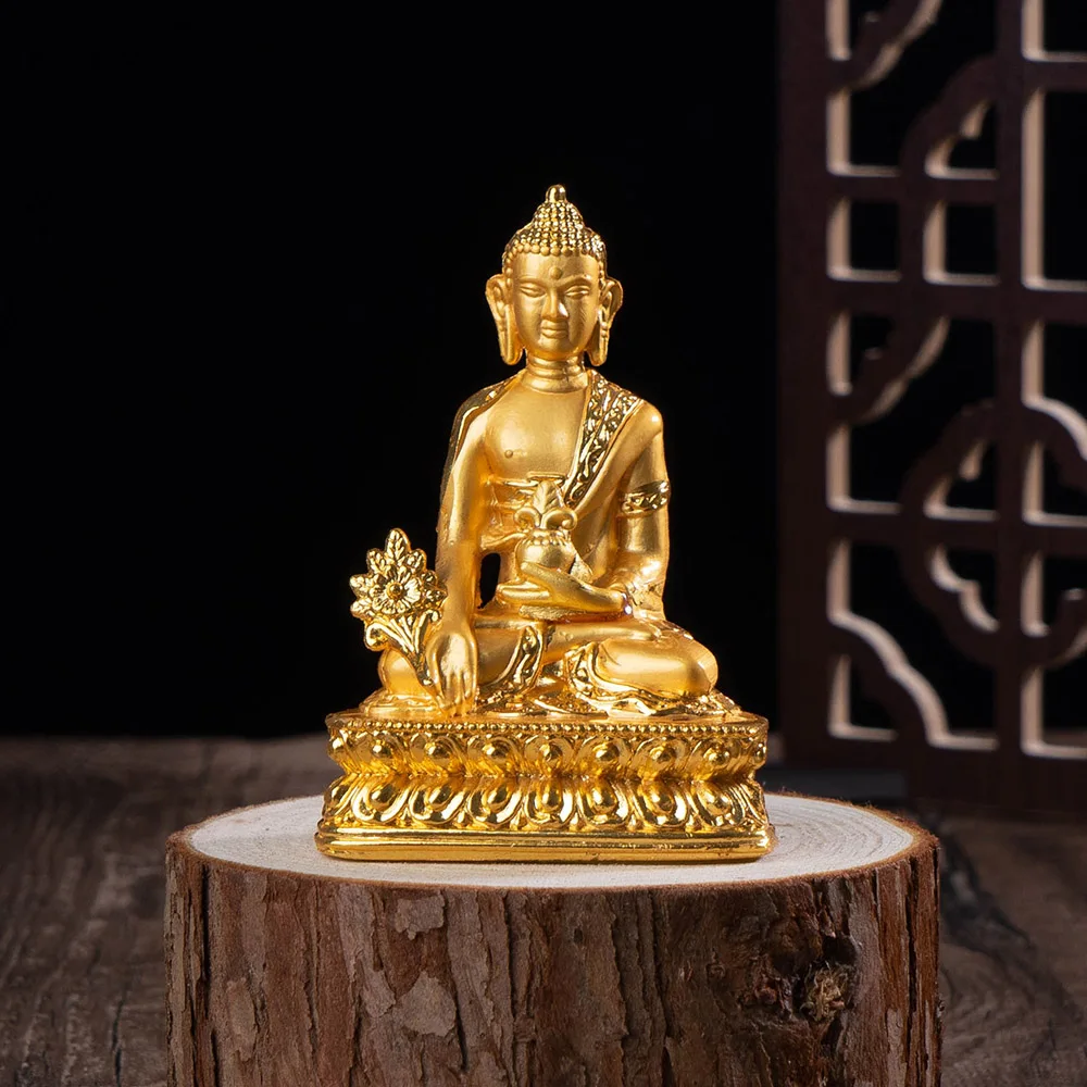 

Металлические украшения Будды домашний декор, комната дзен медитация декоративные статуи и скульптуры мини стол аксессуары