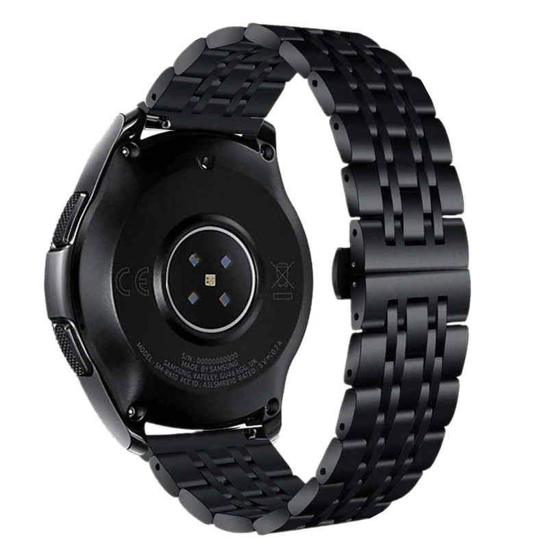 20 мм 22 мм ремешок из нержавеющей стали для samsung gear s3 браслет ремешок для samsung Galaxy Watch 42 мм 46 мм/Active 2 40 мм 44 мм
