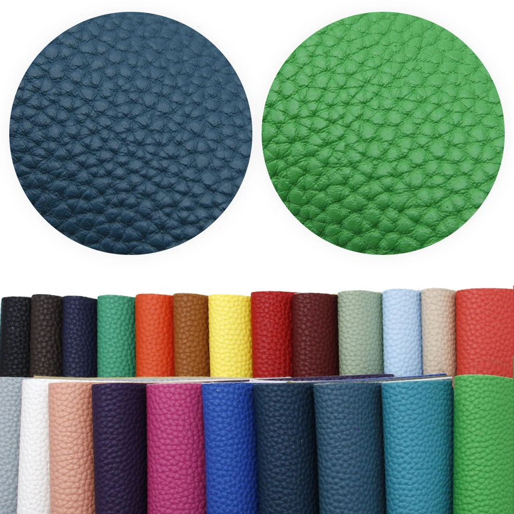 20*33 см однотонная цветная текстура личи искусственная кожа ткань для бантов