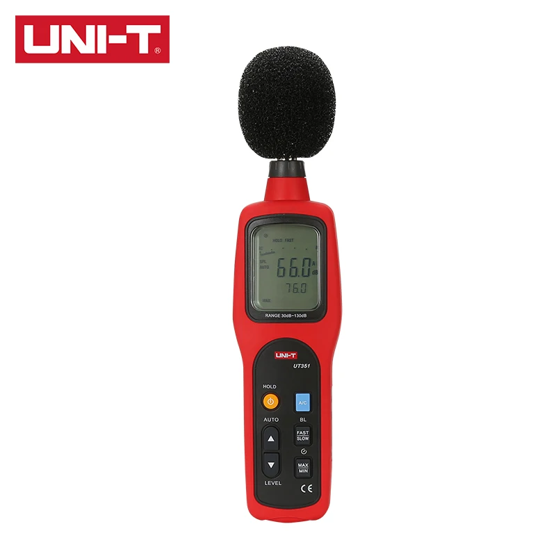 UNI T UT351 измеритель уровня звука (30 130 дБ) аналоговый сигнал