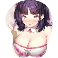 3d mouse pad mat ergonomic sexy breast oppai busty boob anime girl gamer wrist rest mousepad for laptop pc keyboard