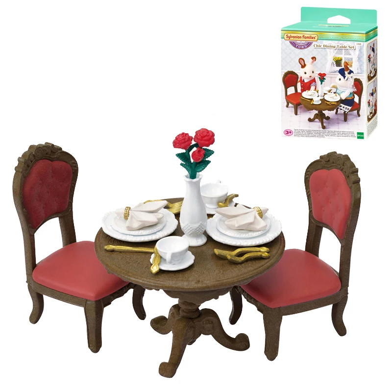 Набор аксессуаров для кукольного домика S01 Sylvanian Families City Series шикарный обеденный