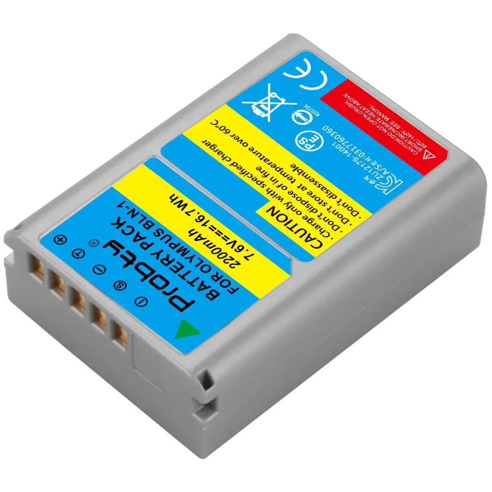 1 шт. 2200 мА/ч BLN-1 PS-BLN1 цифровой Камера Батарея для камеры OLYMPUS млрд Перезаряжаемые
