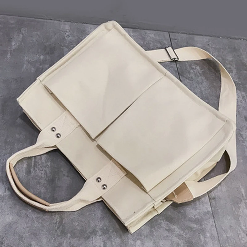 

Women Canvas Shoulder Bag Cotton Canvas Handbag Casual Tote Female Eco Crossbody Bag Ladies Vintage Messenger Bags