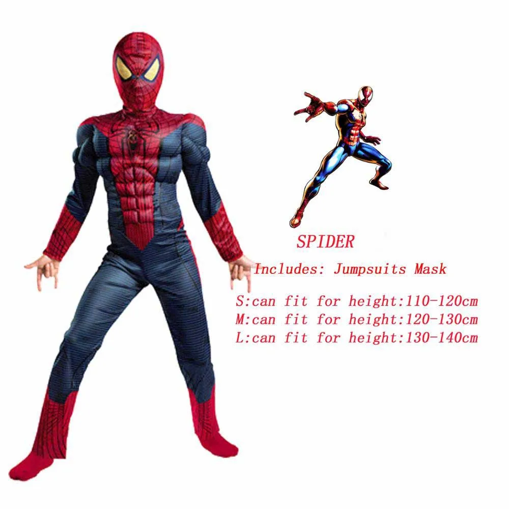 Spider C VEVEFHUANG Звездные войны Мстители яд паук БЭТМЭН Супермен железный человек Муравей Халк Черная пантера для представление на Хэллоуин костюм - Цвет: Spider C