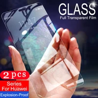 2pcs 9h tempered glass for huawei p30 p20 pro p10 p9 lite phone screen protector on the glass smartphone protective film