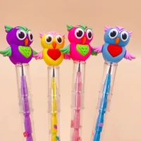 56 pcslot kawaii owl mechanical pencil creative automatic pen stationery gift school office writing supplies