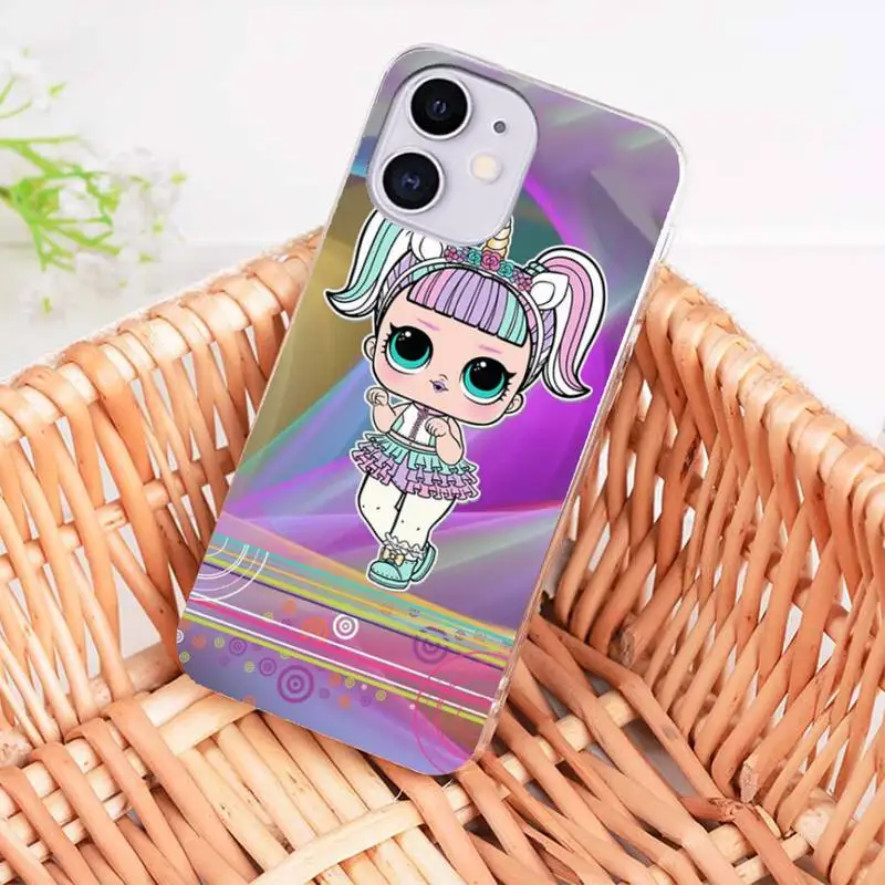 

LOL Cartoon Cute Doll Girls Phone Case coque fundas for iphone 12 11 PRO MAX X XS XR 5S 6S 7 8 PLUS SE 2020
