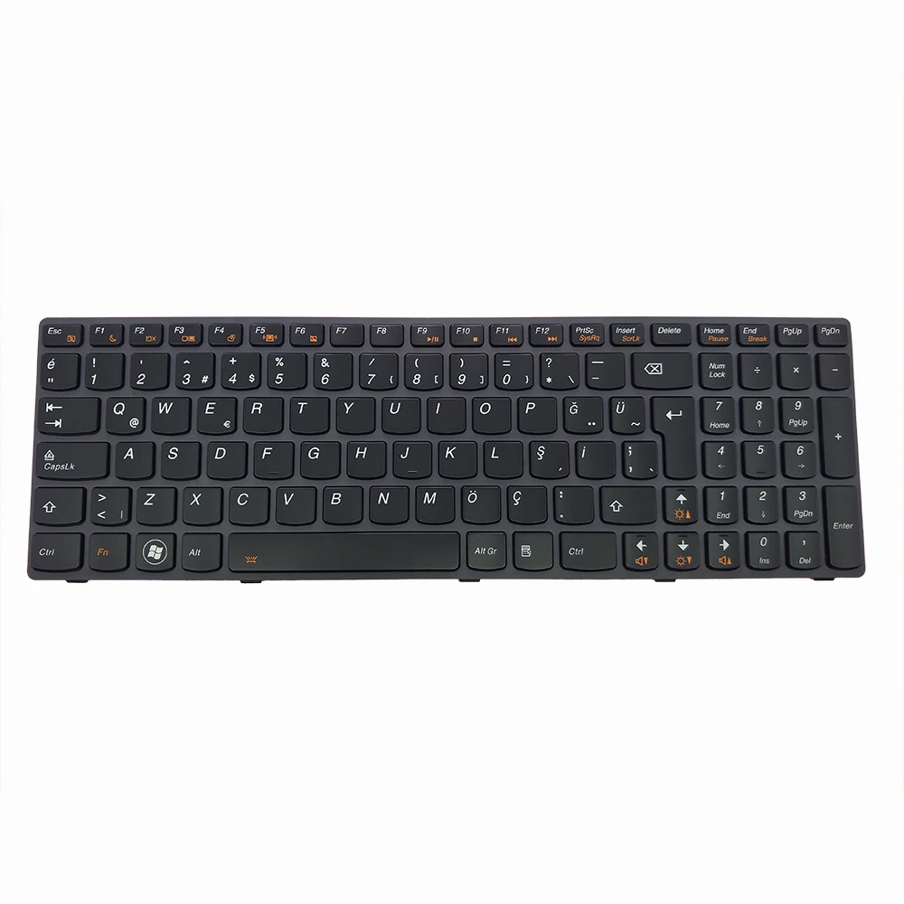 

FR French Backlight Keyboard for Lenovo Y580 Y590 Y580NT Y510 Y510P Y570 Black Laptop KB Gray Frame Accessories Part 25207389