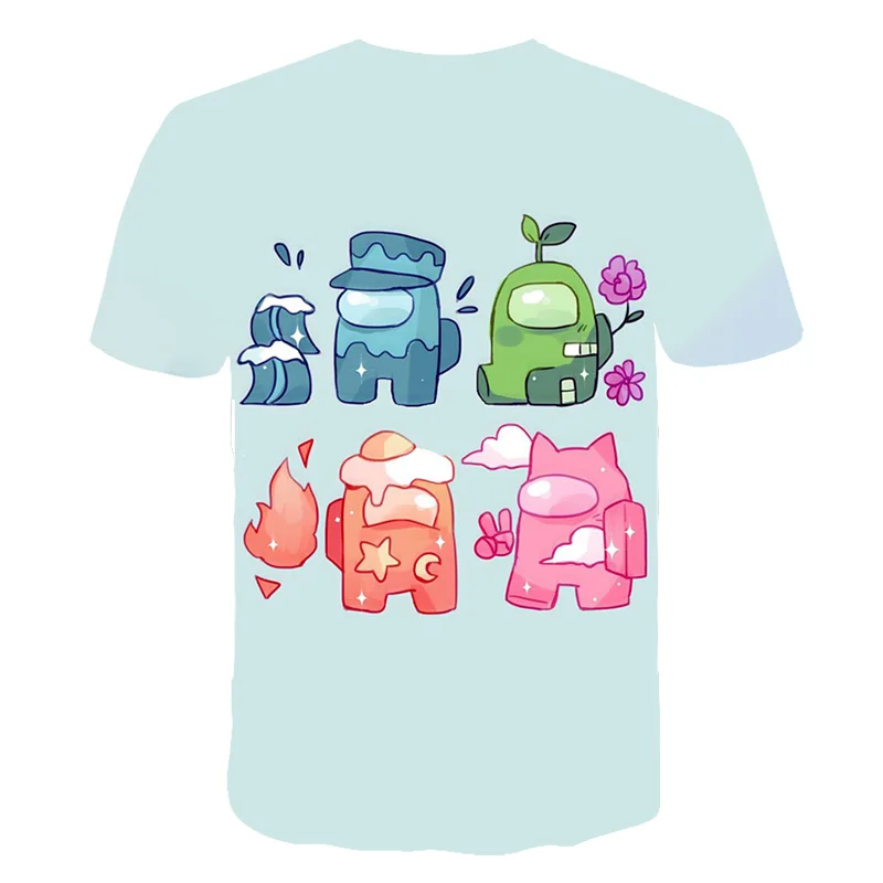 

Kids Video Game T-Shirt Kids Toddler 3D Cartoon Anime T shirt Impostor Boys Clothes 4-14Y Summer Top Tee tops 3D Cartoon Shirts