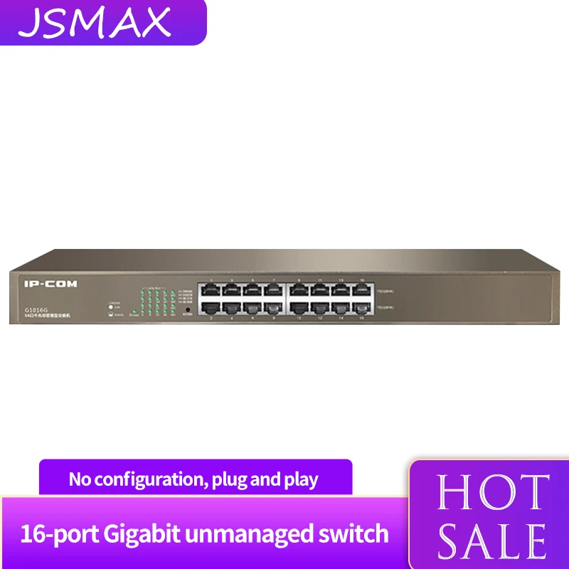 JSMAX IPCOM G1016G 16 портов 1000 м гигабитный сетевой коммутатор автоматический MDI/MDI-X