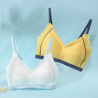 wasteheart for women green yellow wireless padded bras push up sexy one piece bras bralette underwear a b female bra