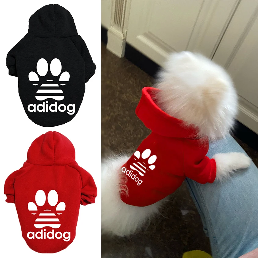 

5 Colors Adidog Puppy Jumpsuit Winter Hoodie for Teddy Dog Clothes and Accessories Pet Supplies