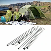 2pcsset universal iron adjustable outdoor camping tarp telescoping tent poles garden sunshade outdoor camping