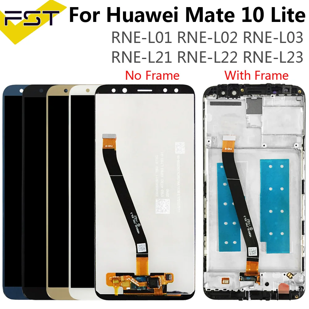 ЖК дисплей 5 9 дюйма для HUAWEI Mate 10 Lite + дигитайзер сенсорного экрана в сборе Huawei / Nova 2i