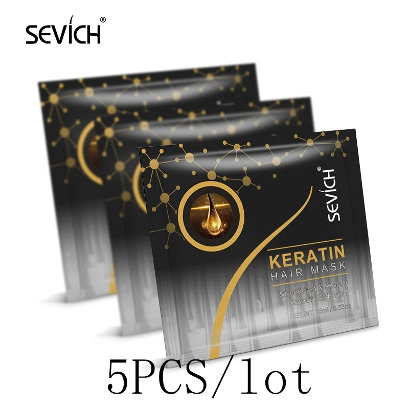 Sevich 5 шт./лот гидролизованная кератиновая маска для лечения волос укрепляющая и