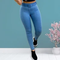 solid color high waist women pants ankle length elastic waist removable belt pencil pants streetwear