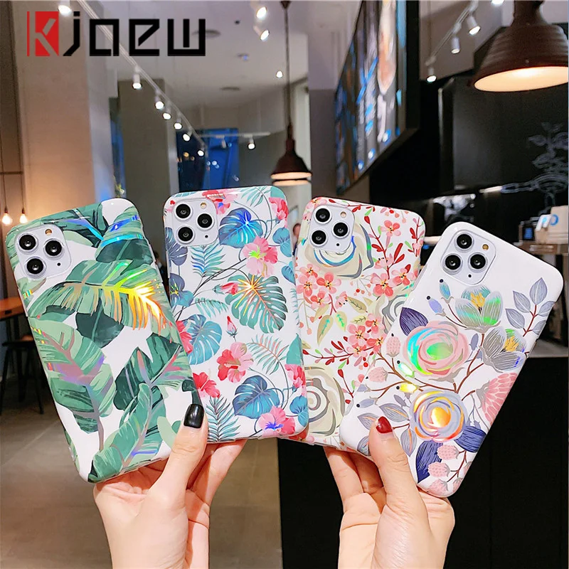 Роскошный Гальванизированный лазерный чехол KJOEW для телефона iPhone 11 Pro Max XR XS 6 6S 7 8