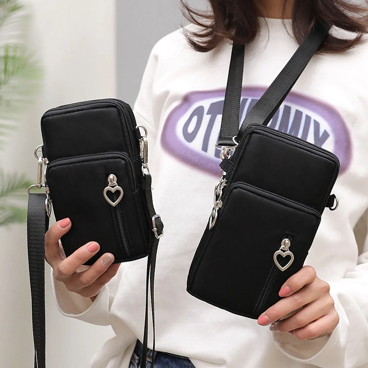 universal phone bag for women wallet shoulder arm bag for iphone13 promax 1211xsxsamsungxiaomihuaweilgmoto crossbody bag free global shipping