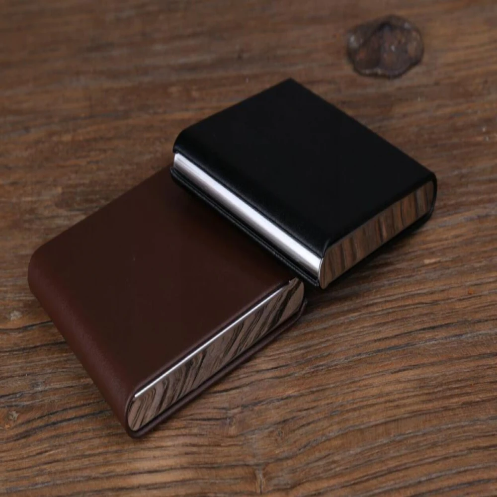Высококачественный кожаный чехол для сигарет Мужской подарочный деловой
