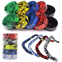 thrust new road tapes cycling road bike sports bicycle cork handlebar carbon fiber belt strap 8 colors available tape 2bar plug