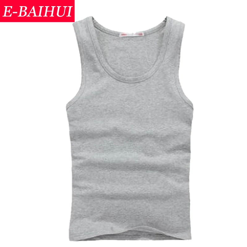E-BAIHUI brand Vest Bodybuilding Men Tank Tops Cotton Casual Man Tees Undershirt Fashion men's Clothing 22151 | Мужская одежда