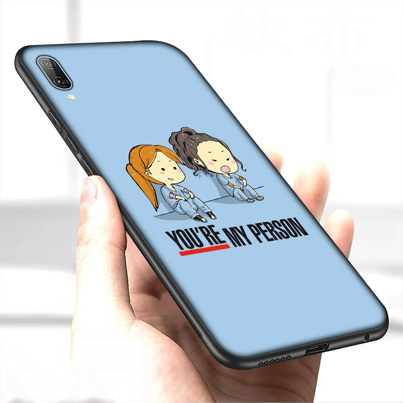 Мягкий чехол для телефона с анатомией серого цвета Huawei Y9 Y7 Y6 Prime 2019 2018 Honor 20 10 9 9X 8C 8X