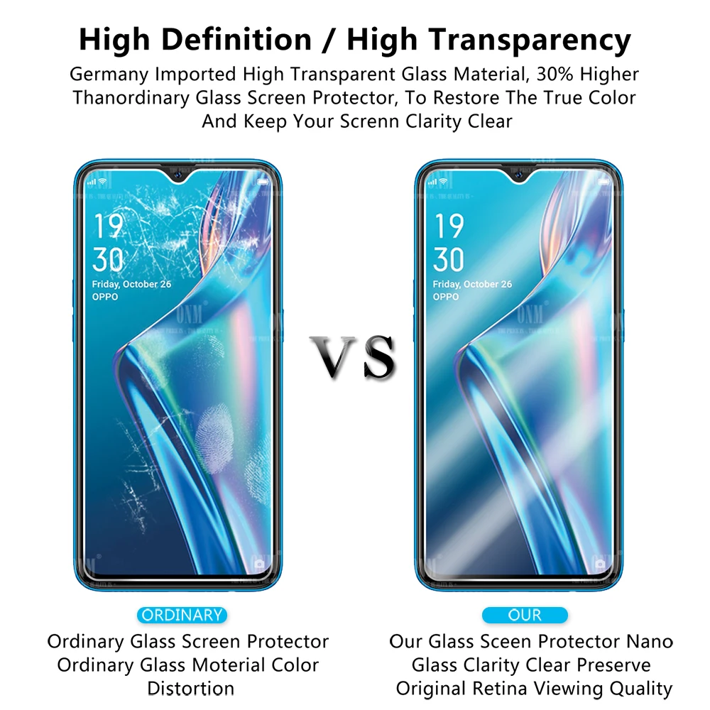 10 шт. закаленное стекло для Oppo A12 A12E A12S Защитная пленка экрана A12e A12S|Защитные