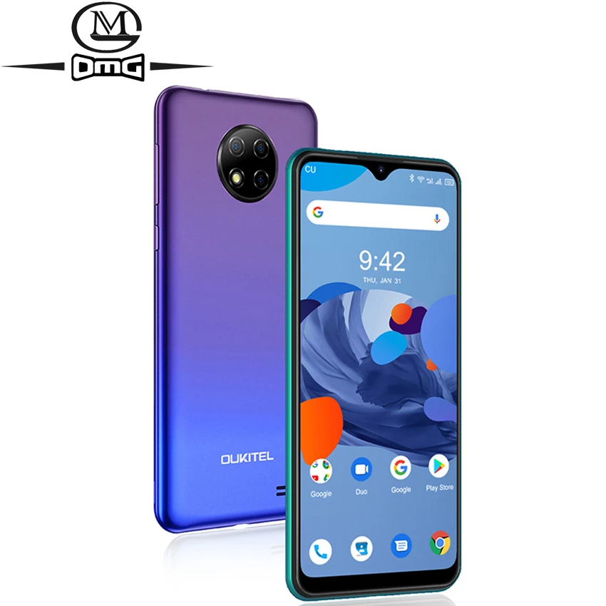 Перейти на Алиэкспресс и купить OUKITEL C19 Android 10,0 MTK6737 Четырехъядерный 4G смартфон 6,49 дюймHD + 2 Гб ОЗУ 16 Гб ПЗУ 1560*720 4000 мАч отпечаток пальца ID мобильный телефон