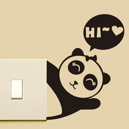 Забавный медведь виниловая кухонная настенная наклейка s обои для спальни