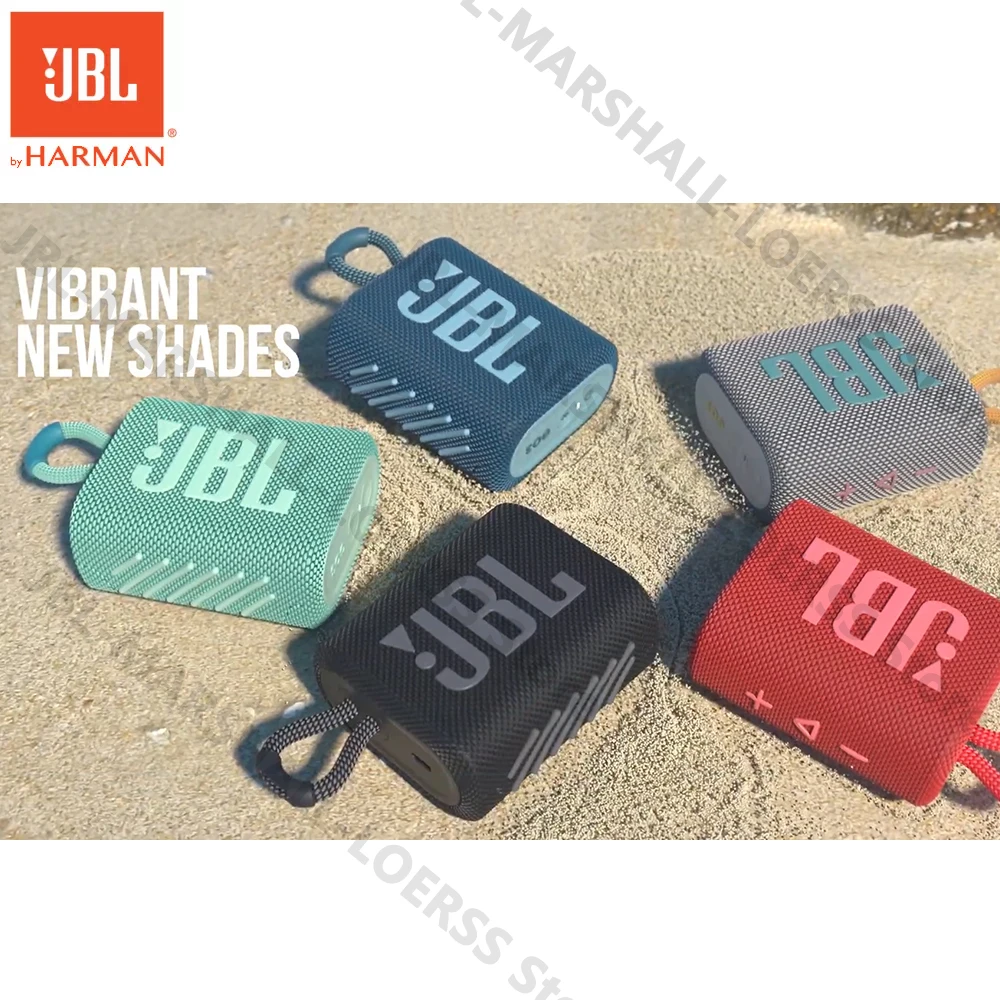 

JBL GO 3 Portable Wireless Bluetooth Speaker GO3 IP67 Waterproof Outdoor Sports Rechargeable Battery with Mic Bluetooth Speakers