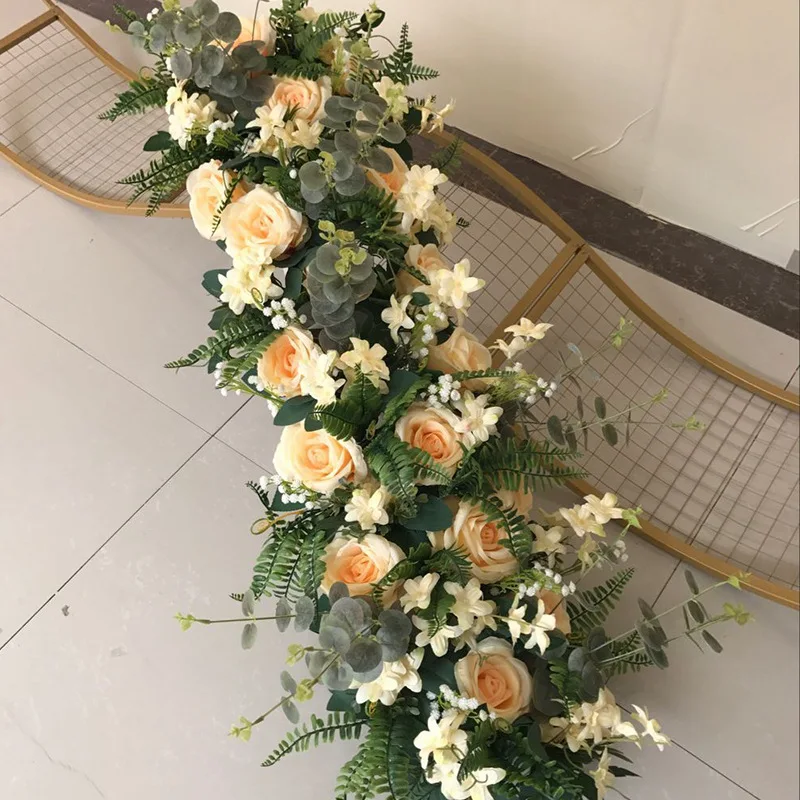 1 м свадебное расположение декора эвкалиптовая стена из искусственных цветов