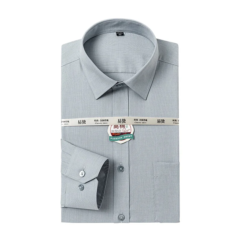 

Han edition of the new men's cultivate morality version 2020 meters on cotton shirts men washed long sleeve casual shirt