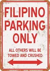 Филиппинская парковка, только жестяной знак, художественное настенное украшение, винтажный алюминиевый Ретро металлический знак, железная живопись