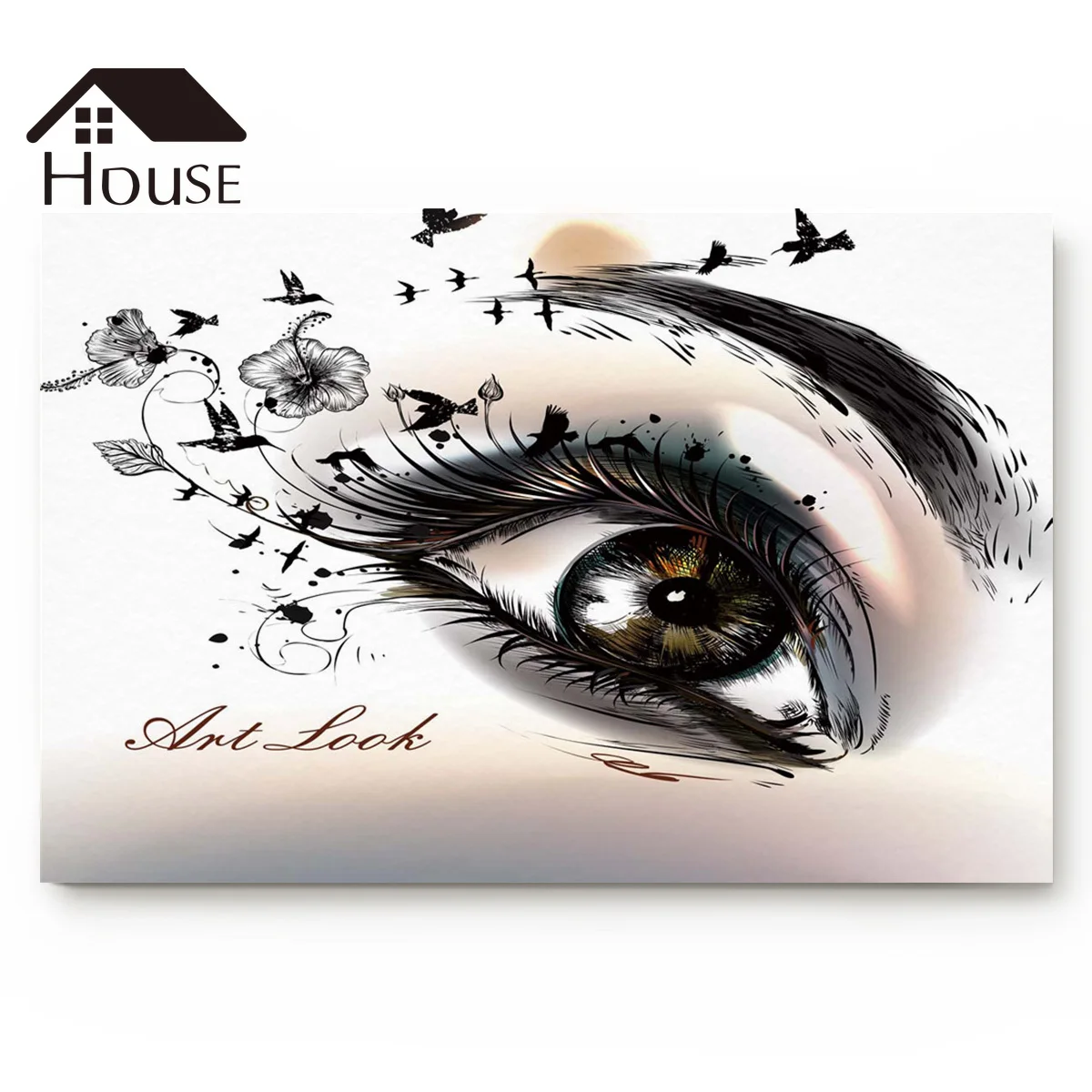 

Eye Female Art Beautiful Eyelashes Bath Rugs Non-Slip Doormat Door Mat Bathroom Accessories