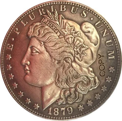 1879 Соединенные Штаты $1 долларовые монеты КОПИЯ Тип 1 шт.|Безвалютные монеты| |