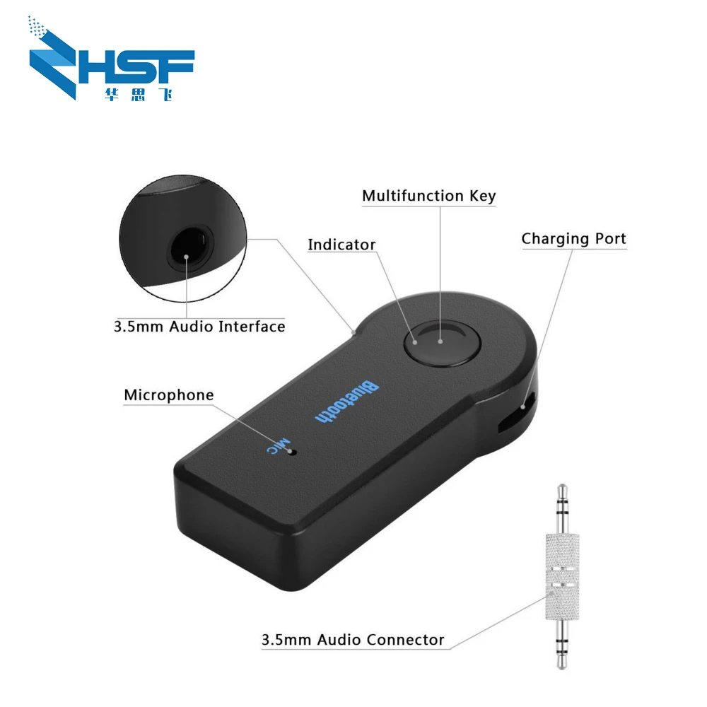Мини 5 0 Bluetooth приемник аудио передатчик AUX USB 3 мм MP3 музыка гарнитура