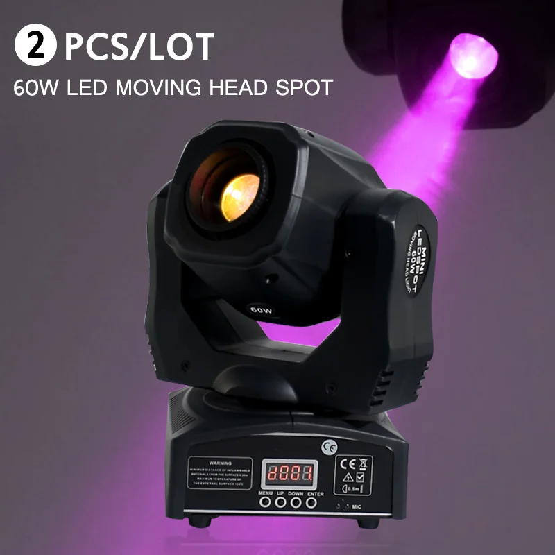 moving head dj 60w Новая высокая яркость 60 Вт точечный движущаяся голова светильник led движущаяся голова точечный сценический светильник ing disco светильник 60 Вт gobo движущаяся голова s - Цвет: moving head dj 60w