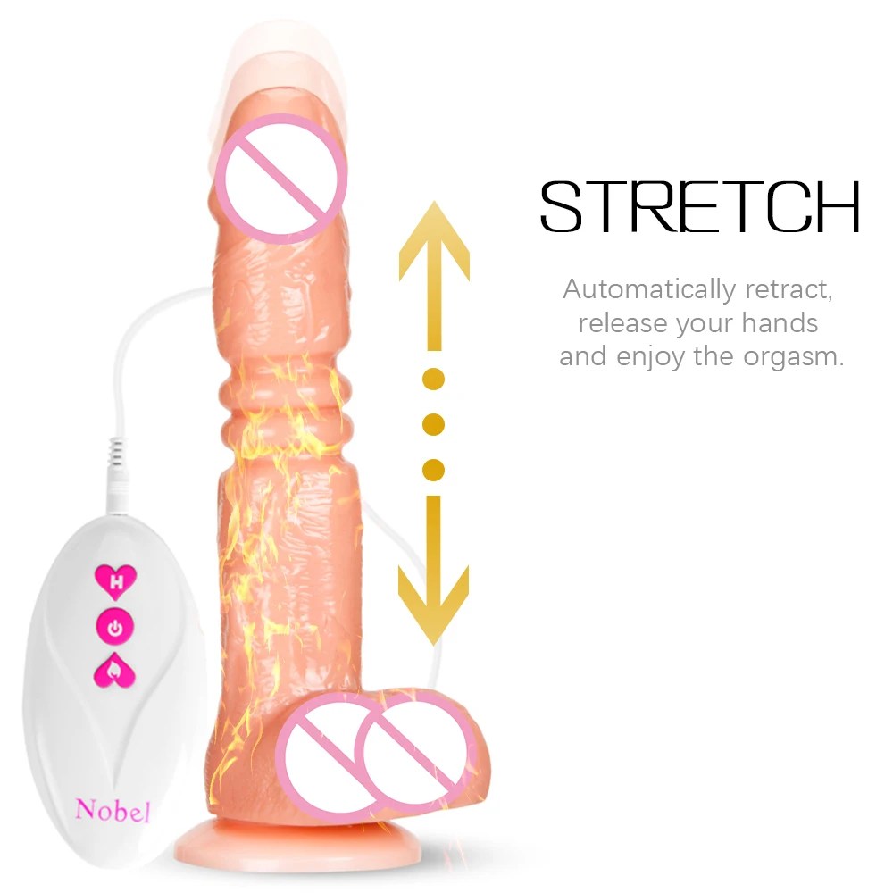 Warming Design Dildo Vibrator Automatic Telescopic Swing Female Masturbation with Suction Cup Vaginal G-spot Stimulator Sex Toys | Красота и