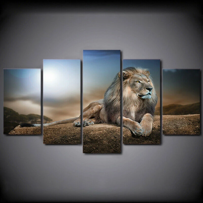 

5 панелей Современный Холст Настенная картина Печать Искусство масляный домашний Декор без рамы