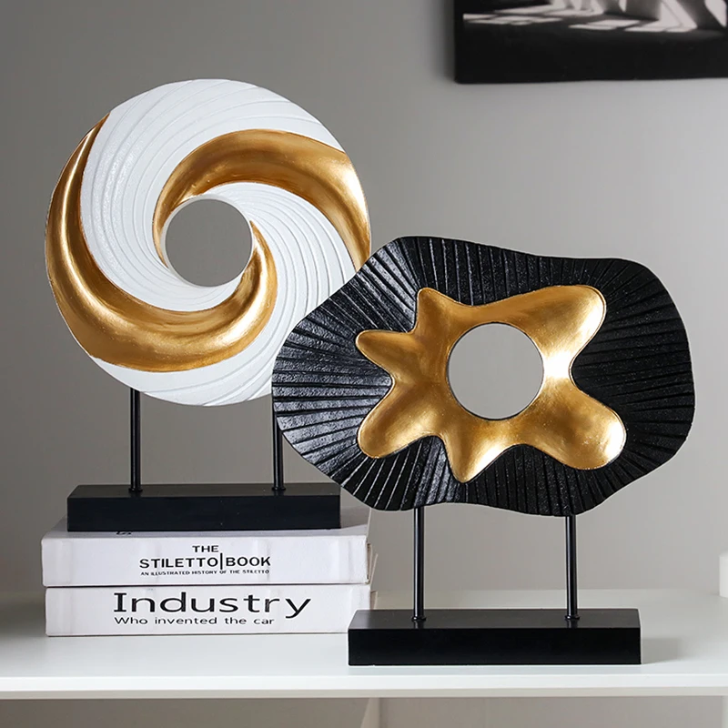 

Abstract Human Face Sculpture Art Resin Decoration Living Room Bookcase Office Crafts Ornaments Couple Character Decoration Gift