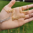 Творчество Европейский Циркон ожерелье ювелирные изделия для девочек 12 созвездия зодиака с украшением в виде кристаллов на английском языке, с изображением букв алфавита, ожерелье для женщин BFF