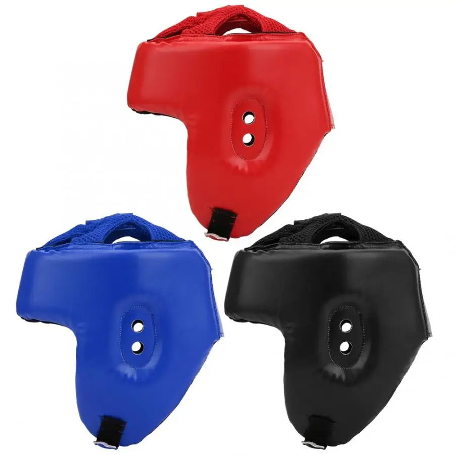 Шлем для кикбоксинга из искусственной кожи полупакет защита головы ударов