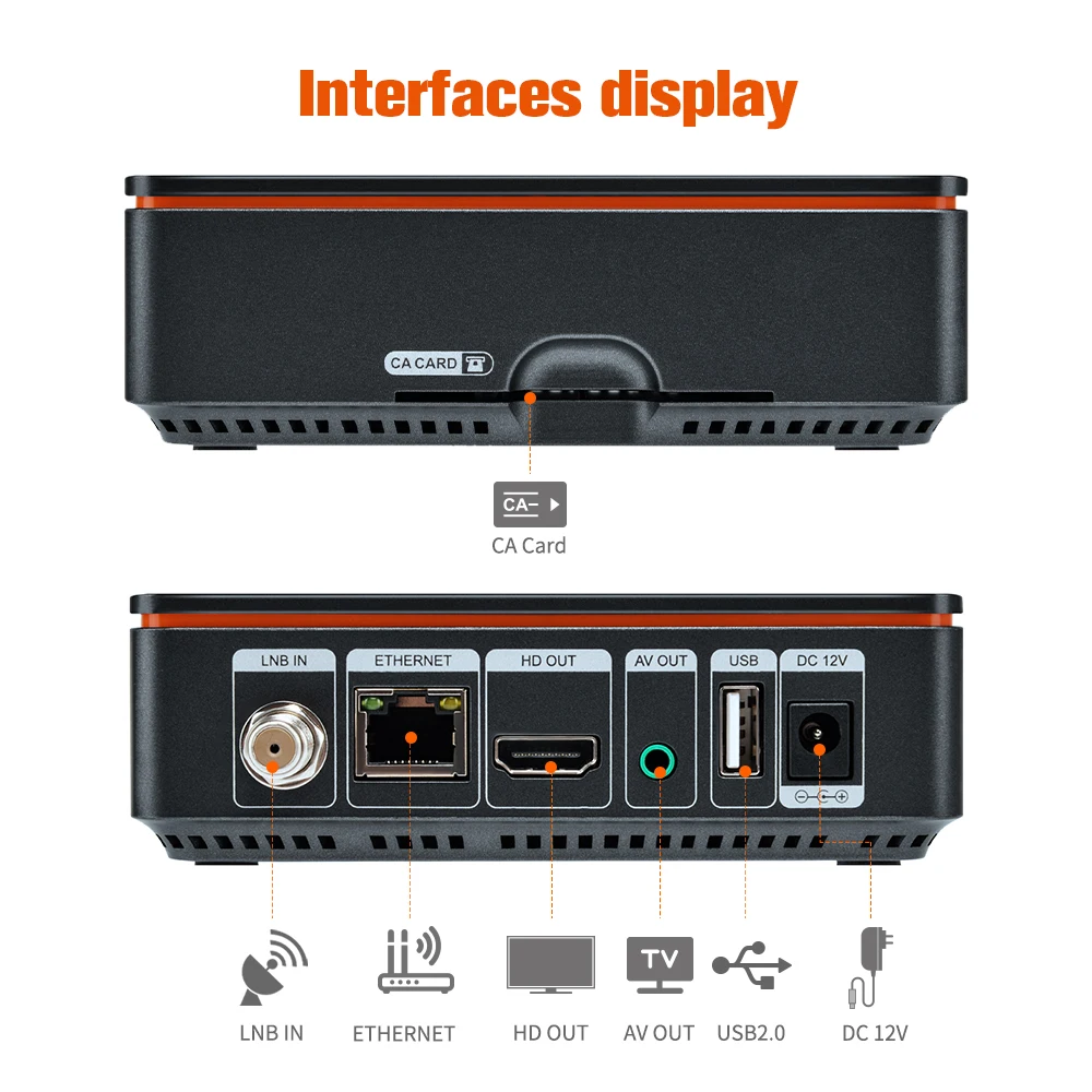 Спутниковый ресивер GTMEDIA V9 Prime улучшенный V8 Nova супер поддержка H.265 встроенный Wi-Fi