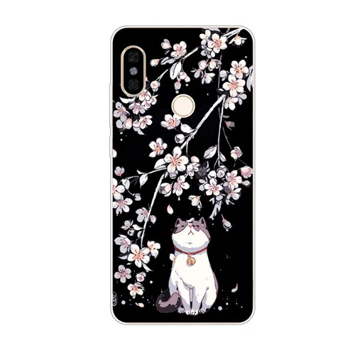 Xiaomi mi a2 lite чехол, силиконовая Мягкая задняя крышка из ТПУ с цветочным рисунком для xiaomi mi a3 lite Защитные чехлы для телефонов - Цвет: GG20