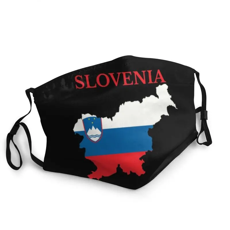 

Многоразовые Словения карта маска с флагом против дымки для защиты от пыли маска респиратор рот муфельная печь