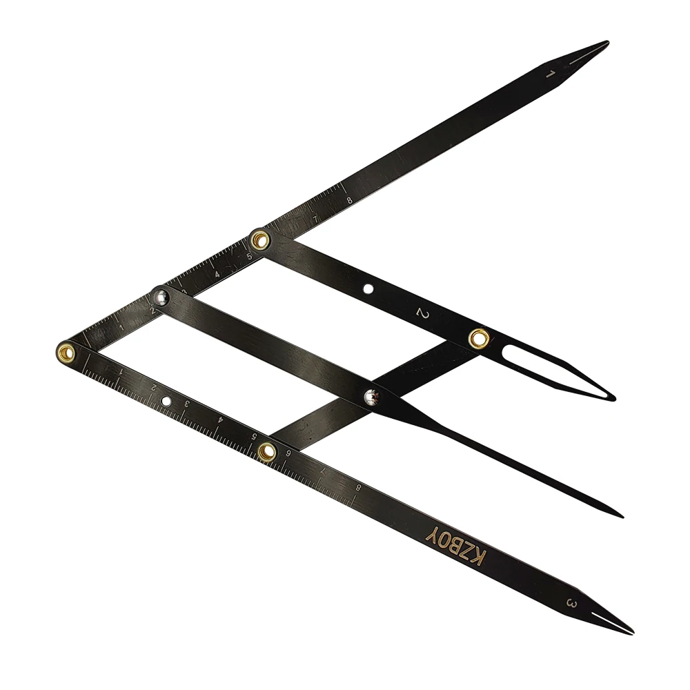 1 шт. микроблейдинг из нержавеющей стали черная линейка для перманентного